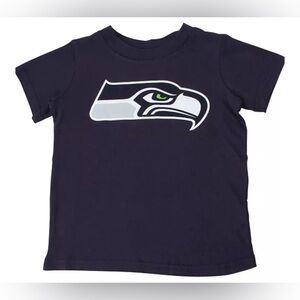 NFL Toddler Boys and Girls Seattle Seahawks College Navy Team Logo T-shirt